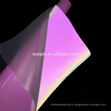 Papier de transfert de chaleur de haute visibilité adapté aux besoins du client Matériel de film réfléchissant coloré de porcelaine (Cut &amp; Print)